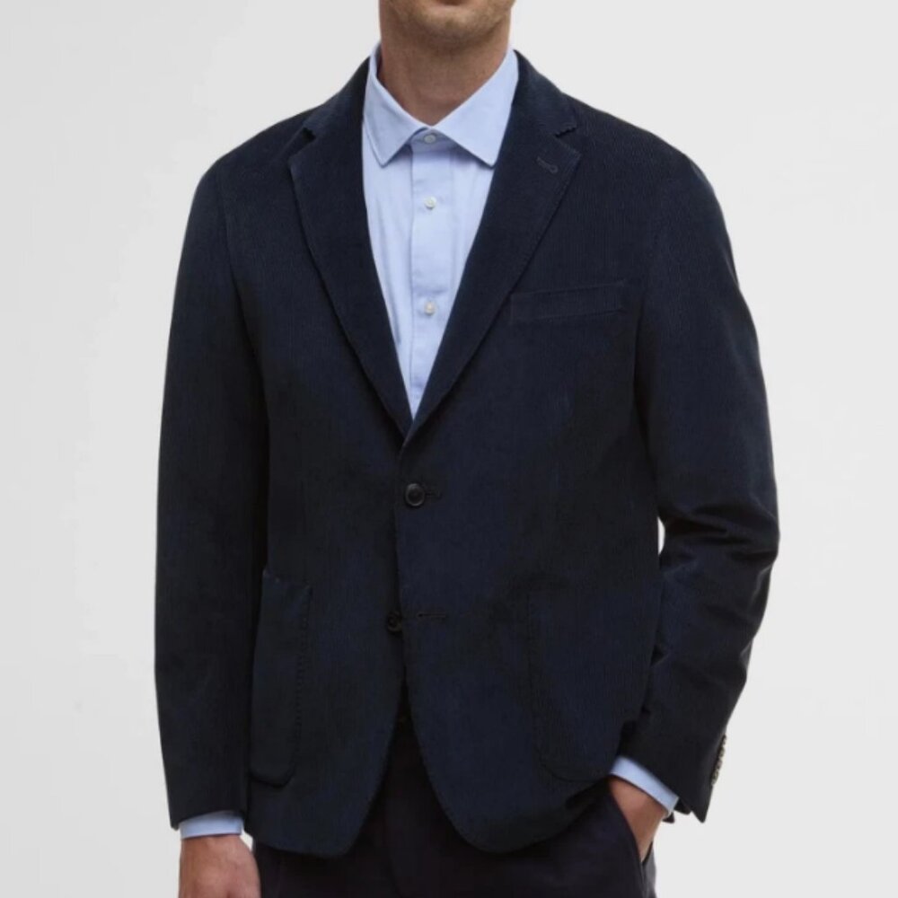 Barbour Wallington Cord Blazer in Navy  Great mix of Smart +Casual MSRP$560